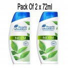 Head & Shoulders Neem Anti Dandruff Shampoo, With Goodness Of Neam Leaf, 72ML X 2