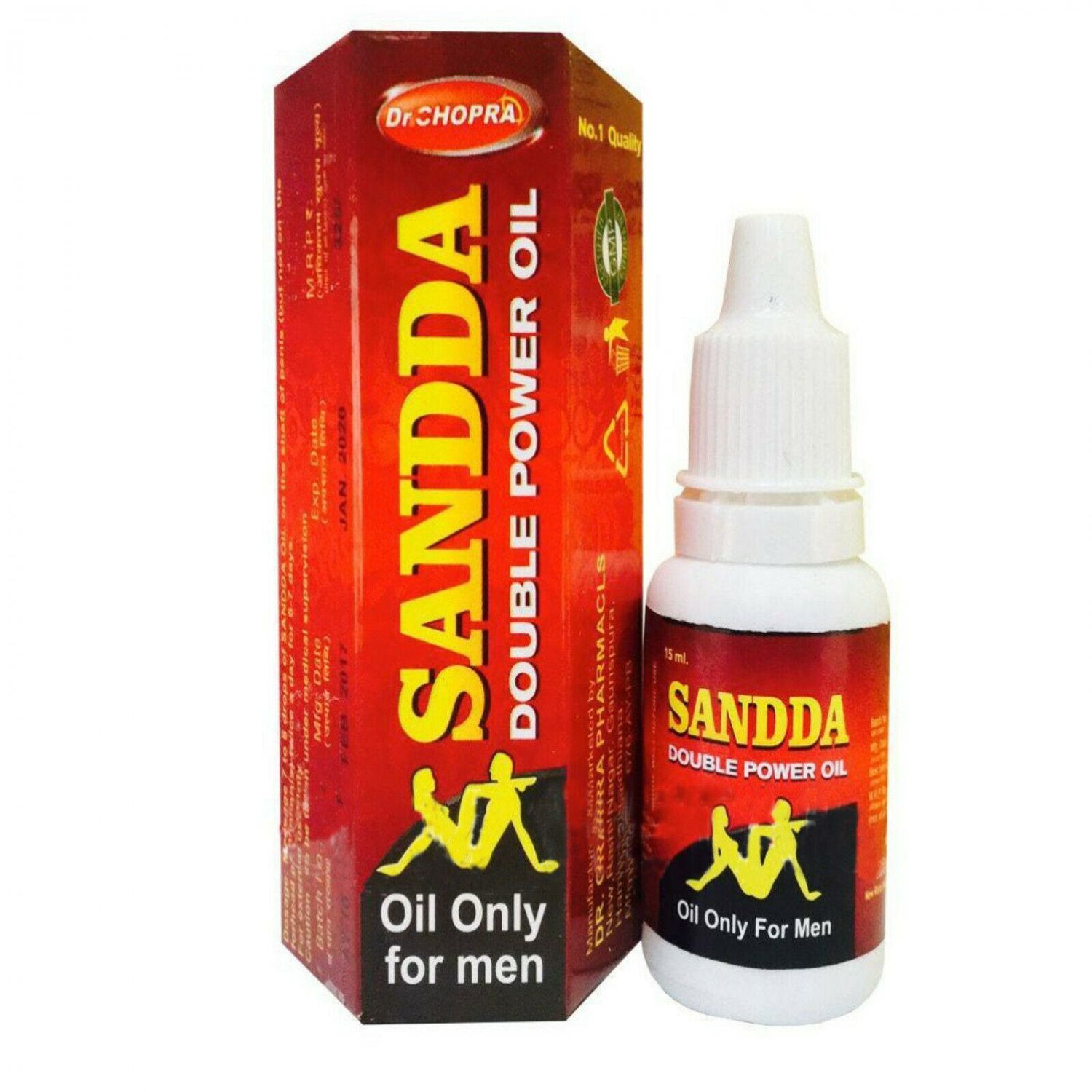 Dr.Chopra Sandda Double Power Massage Oil,Secret Of Men's Organ Enlargement,15ml
