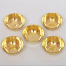 100% Pure Handmade Small  Solid Brass Bowl, Set Of 5