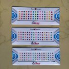 Plain Multicolor Round Big,Medium & Small Sticker Kumkum Bindi For Women-135pcs