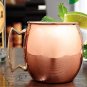 100% Copper Drinking Glass Mug Cup With Brass Handle, Pack Of 1 x 480ml