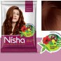 Nisha Natural Henna Powder For Hair, Natural Brown Color, Pack Of 10 x 15g Each