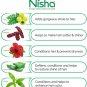 Nisha Natural Henna Powder For Hair, Natural Brown Color, Pack Of 10 x 15g Each