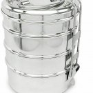Lunch Box 4 Tier Stainless Steel Indian Food Container Set, 1500ml
