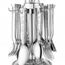 Premium Quality Stainless Steel 24 Pcs Spoon / Cutlery Set With Revolving Stand