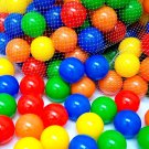 Pool Balls Premium Multicolor Plastic Balls for Kids, 6 cm Dia, Set of 50 pcs