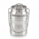 Stainless Steel Milk / Ghee / Oil Container With Steel Lid, 1.5 Liter