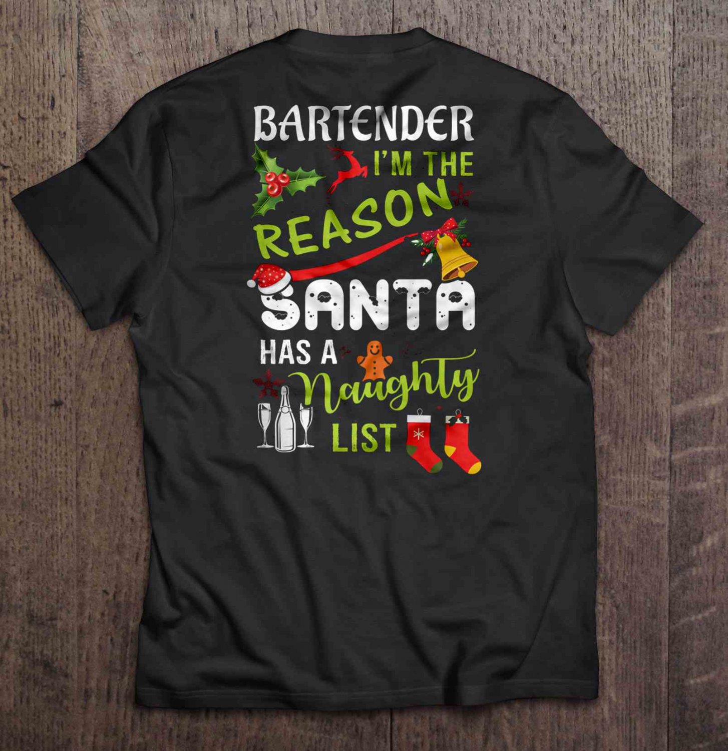 bartender christmas shirt