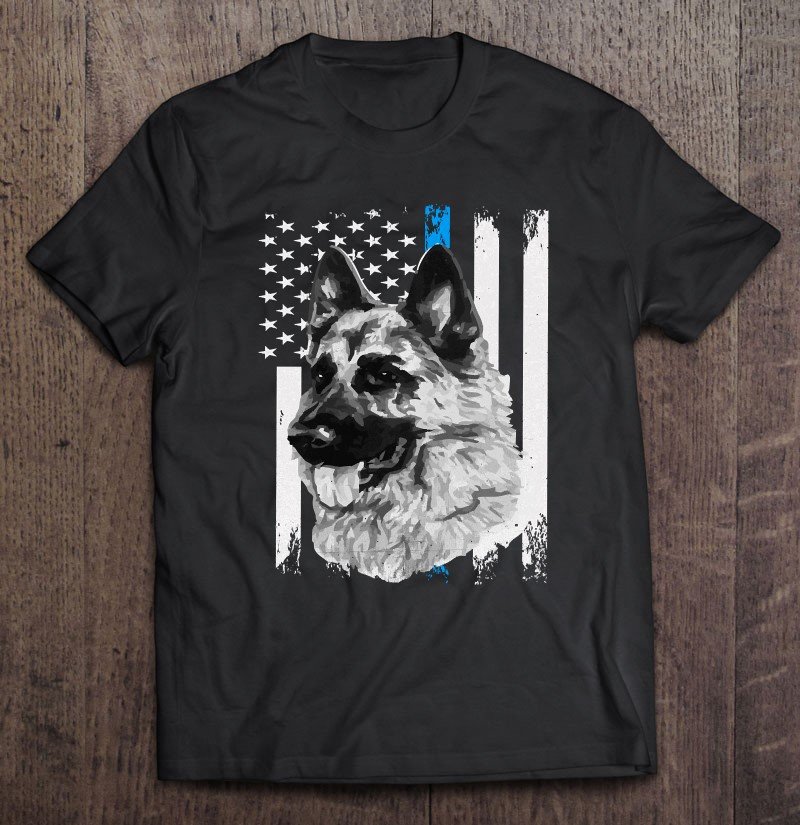 thin blue line k9 shirt