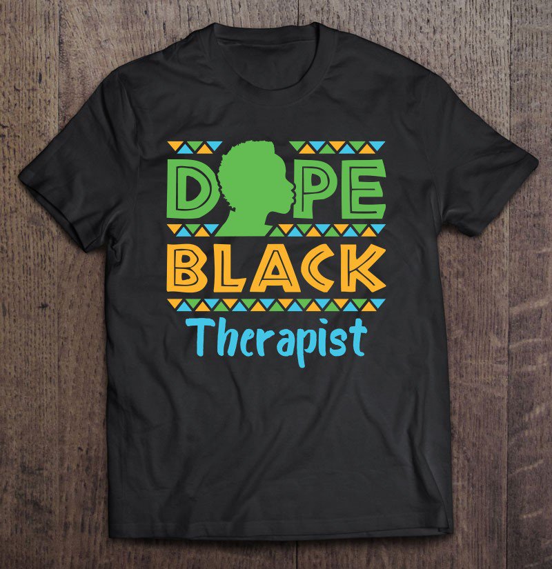 black therapist matter shirt