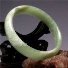 Rare Large&Wide Light Green Glittering Jade Bangle Bracelet 64mm/2.52"