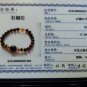 Certified Real Stretch OM Mani Garnet Gemstone Prayer Beads Wrist Mala Bracelet