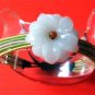 Delicately Braided 5 Solid Silk Strands Jadeite Jade Bauhinia Flower Bracelet