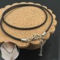 Big Crescent Moon Shaped Tibetan Brass Turquoise Gemstone Inlay Amulet Necklace