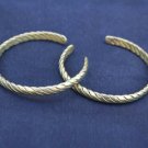 Beautiful Vintage Tibetan 4 Brass Strands Delicate Braided Amulet Cuff Bracelet