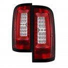Chevy Colorado 2015-2017 LED Tail Lights - Red Clear