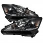 Lexus IS 250/350 2006-2010 Projector Headlights - DRL - Black