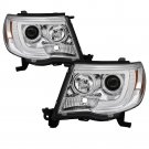Toyota Tacoma 05-11 Version 2 Projector Headlights - Light Bar DRL - Chrome