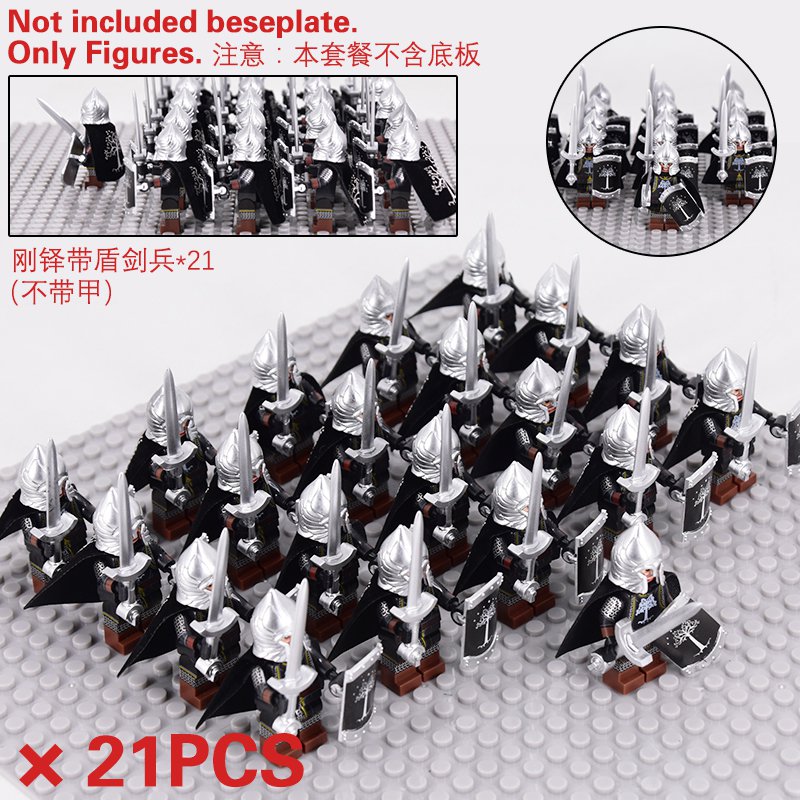 lord of the rings Gondor soldiers. 21 Pieces Model 103 LEGO Compatible