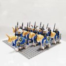 10pcs Cavalry Minifigure (F) Brick Soldiers Horseman 10 pieces