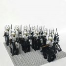 10pcs Cavalry Minifigure (138) Brick Soldiers Horseman 10 pieces