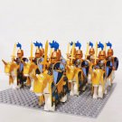 10pcs Cavalry Minifigure (J) Brick Soldiers Horseman 10 pieces