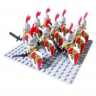 Minifigures Figurines Medieval Soldiers 10Pcs/Set Red Knights Type A Army Toys Kids Gifts
