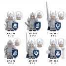 Minifigures Figurines Medieval Soldiers 6Pcs/Set Army Toys Kids Gifts Type C