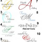 Custom Wedding Monogram Design Service