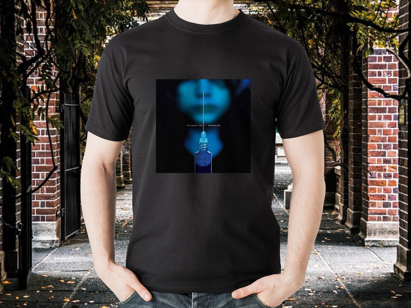 Porcupine Tree Anesthetize Album Cover Mens Gildan T Shirt S-2XL