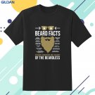New Beard Facts Vintage Retro Style Funny Bearded Gift Logo T-Shirt Gildan