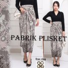 New Indonesia Batik wrap skirt with gray sunflower seeds for modern kebaya bottom