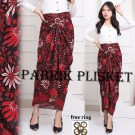 New Indonesia Batik wrap skirt for modern kebaya RED BANANAS