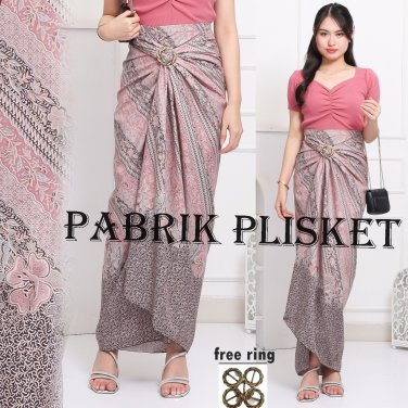 New Indonesia Batik wrap skirt for modern kebaya bottoms PUPUS PINK