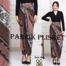 New Indonesia Batik wrap skirt for modern kebaya SELEMPANG BROWN