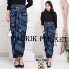 New Indonesia Batik wrap skirt for modern kebaya TORAJA NAVY