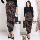 New Indonesia Batik wrap skirt for modern kebaya TORAJA GOLD BLACK