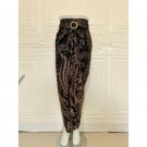 NEW INDONESIA BATIK WRAP SKIRT MODERN BATIK CLOTH MOTIF - BLACK SAKABULAA
