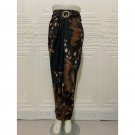 NEW INDONESIA BATIK WRAP SKIRT MODERN BATIK CLOTH MOTIF - BLACK SEDAP MALAM