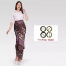 NEW INDONESIA BATIK WRAP SKIRT MODERN BATIK CLOTH MOTIF - CM LAVENDEER