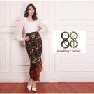 NEW INDONESIA BATIK WRAP SKIRT MODERN BATIK CLOTH MOTIF - MEGAMENDUNG