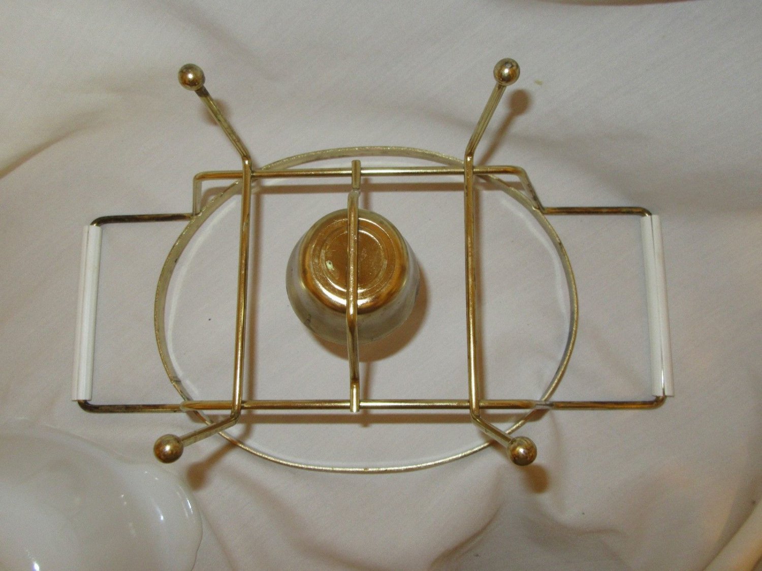 Vintage Mid Century Modern Fire King Casserole Chafing Dish Holder