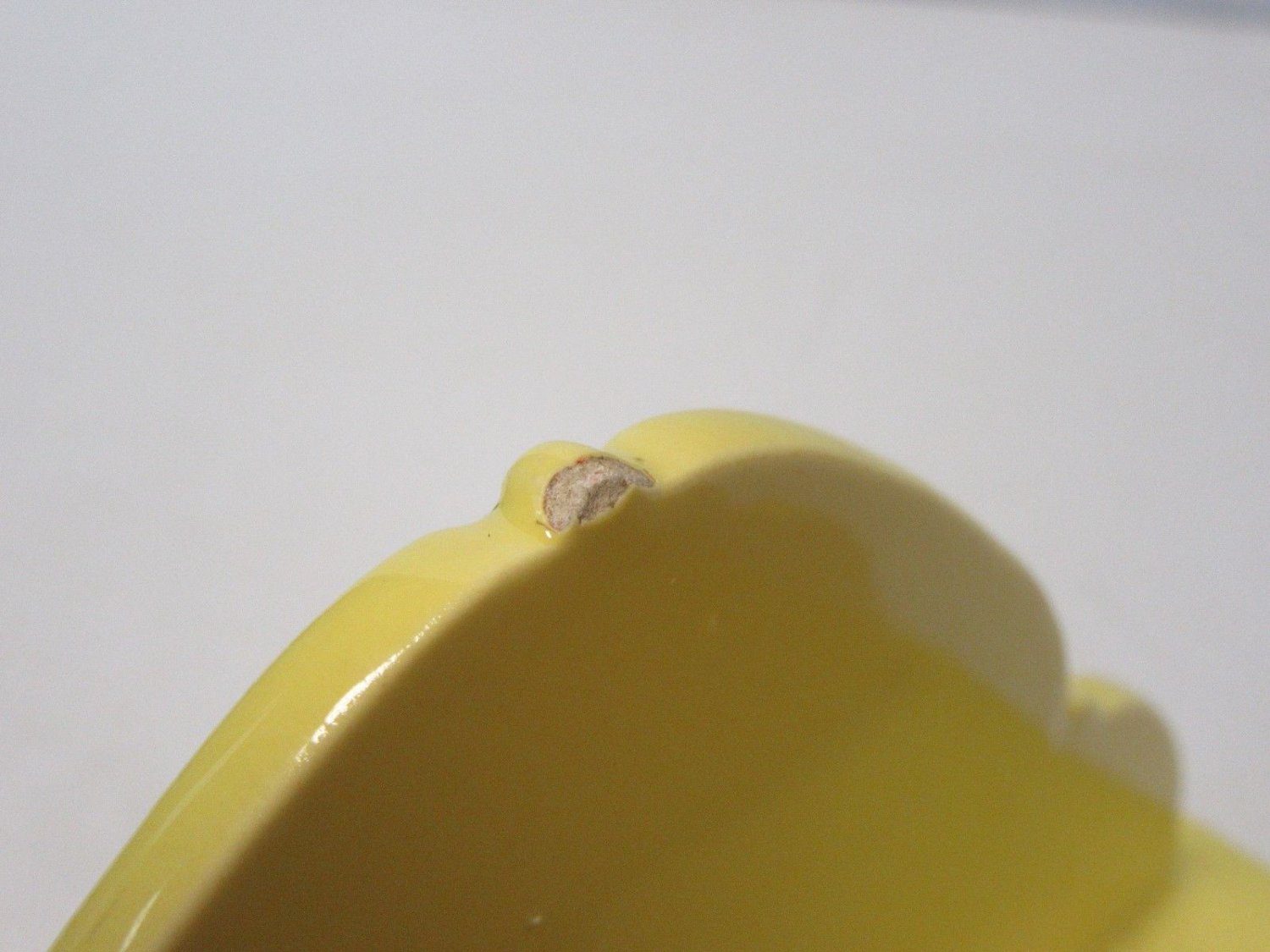 Vintage Ceramic Yellow Napkin Holder Marked 192 USA Vegetable Design