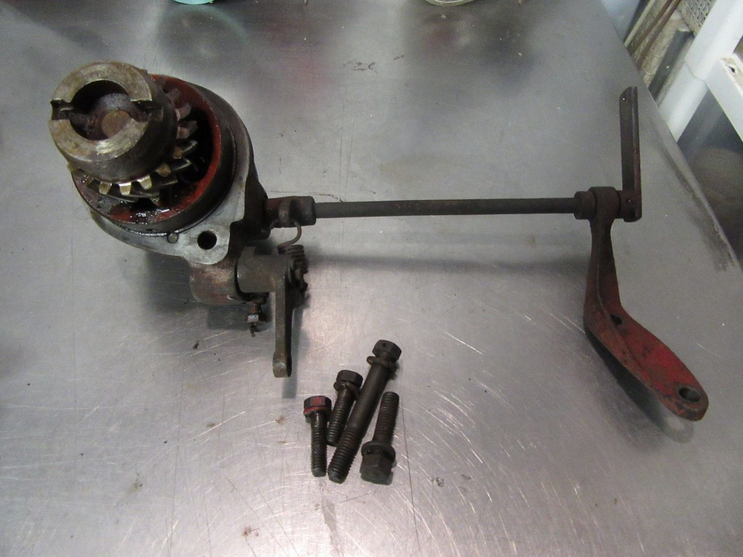 Farmall Cub IHC Governor Assembly Bolts Complete Spring Bracket Shaft