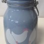 Treasure Craft Auntie Em Country Blue Hen Canister with Bail Lid 8" Tall