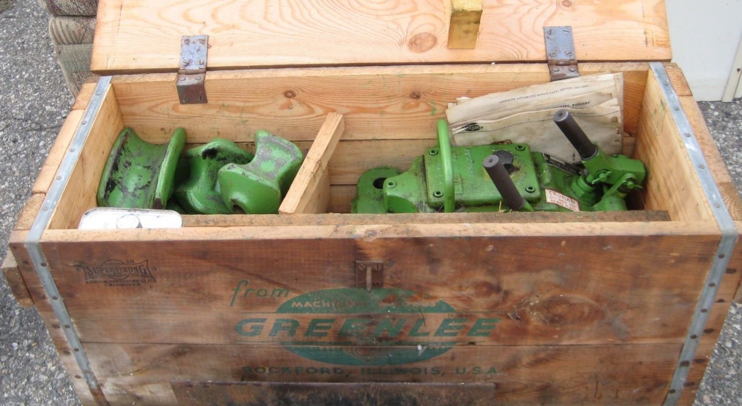 Greenlee Hydraulic Pipe Bender Model 770 Original Box And Instructions