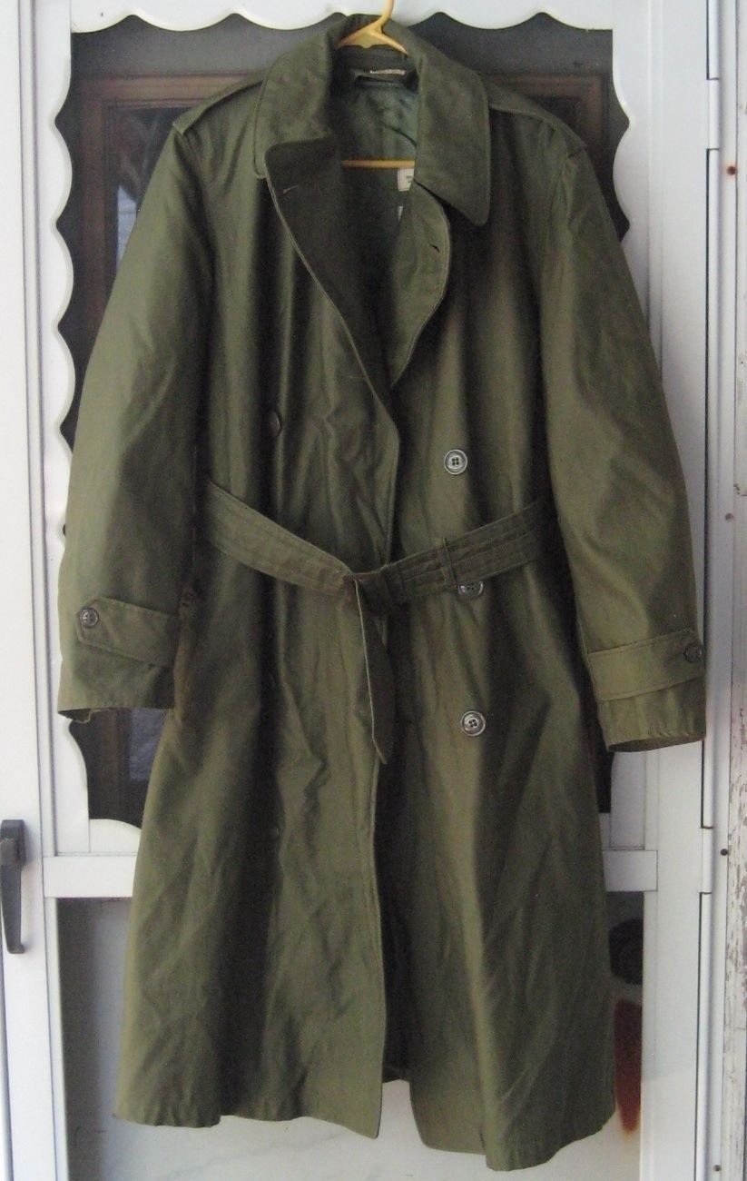 1962 Military Mans Overcoat Removable Liner DSA1-362-C-62 Small Regular