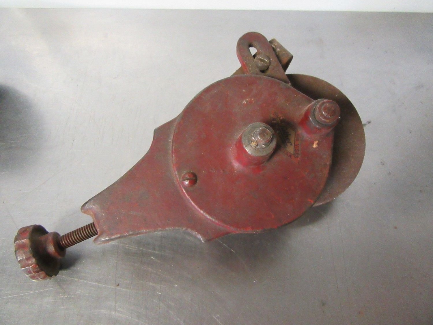 2 Antique Tool Grinders Chain Driven Hand Crank Sharpener Blacksmith