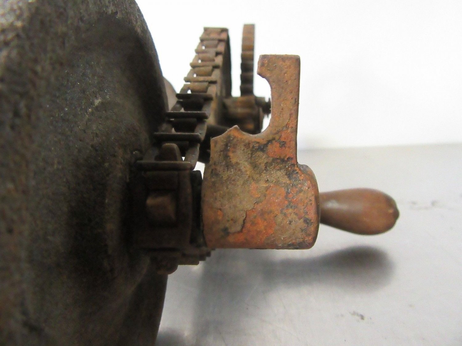 2 Antique Tool Grinders Chain Driven Hand Crank Sharpener Blacksmith