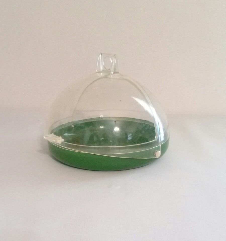 Vintage Green Schiller Plastik 7321 Danish Pastry Roll Keeper~ West Germany